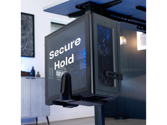 VIVO Adjustable Under Desk Large PC and Wall Mount, Computer Case CPU Holder