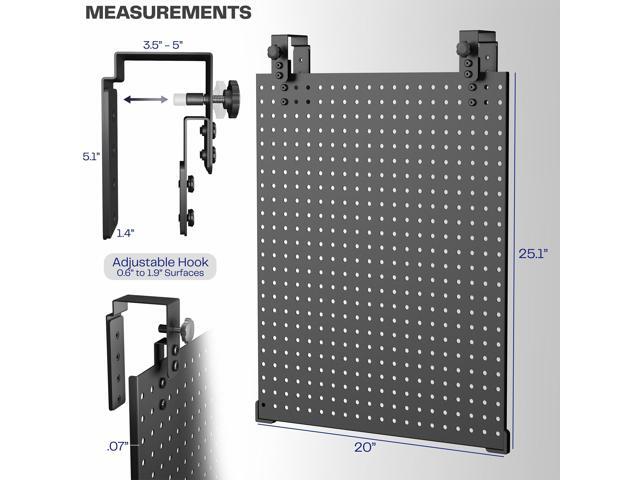 VIVO Black Hanging Pegboard