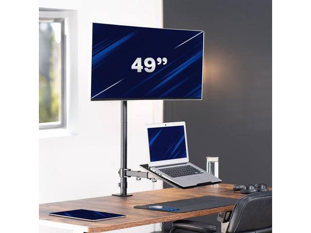 VIVO Laptop & Ultrawide Monitor Mount Extra Tall Adjustable Stand fits 1 Screen up to 49'