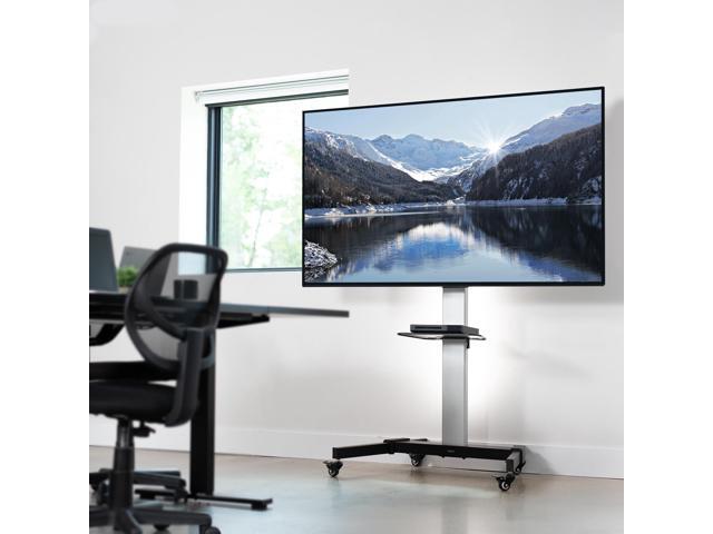 VIVO Heavy Duty TV Cart for Flat Screen Panel Mobile Stand fits 32' to 83'