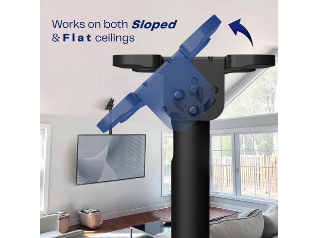 VIVO Extending Large Ceiling TV Mount for 50 to 100 inch Screens, 10ft Pole