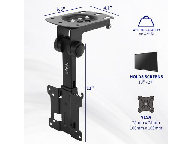 Flip Down Pitched Roof Ceiling Mount for 13' to 27' Screens Flat TV & Monitors