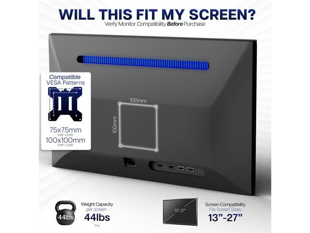 Flip Down Pitched Roof Ceiling Mount for 13' to 27' Screens Flat TV & Monitors