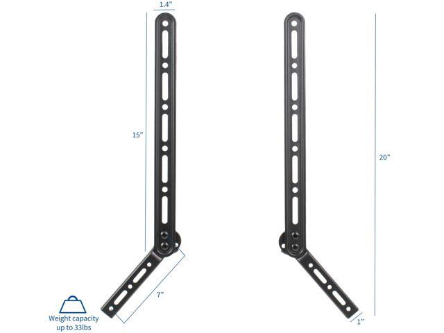 VIVO Universal Sound Bar Bracket Mount Below Wall Mounted TV / Fits 23'-65'