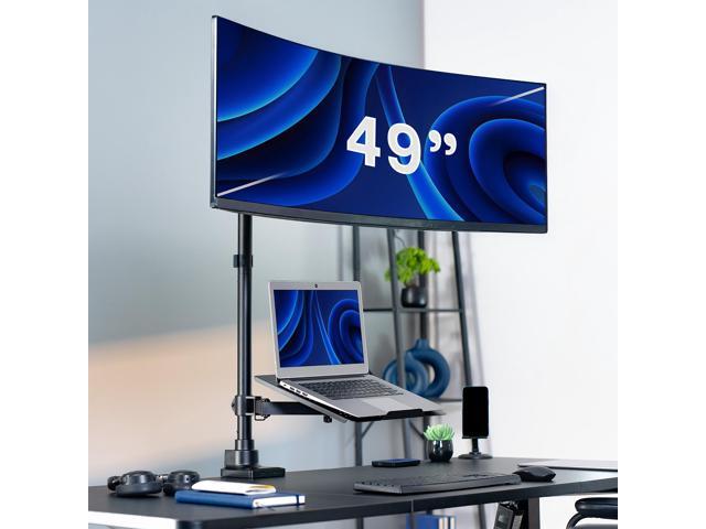 VIVO Single Ultrawide Monitor and Laptop Extra Tall Desk Mount, Up to 49' Screen