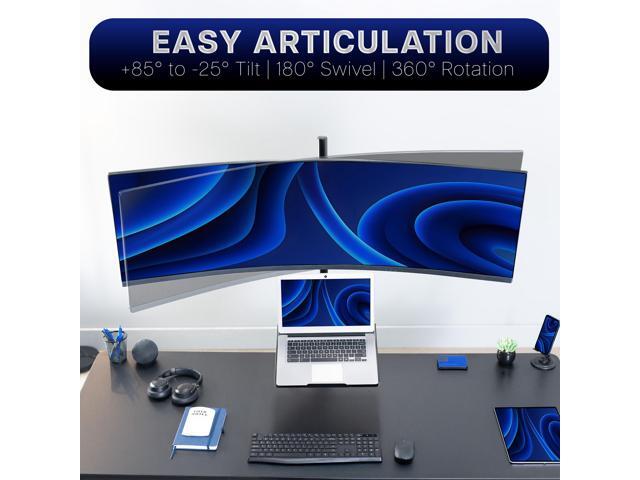 VIVO Single Ultrawide Monitor and Laptop Extra Tall Desk Mount, Up to 49' Screen