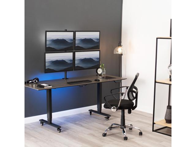 VIVO Quad Monitor Desk Mount Adjustable Stand Heavy Duty for 4 Screens up to 30'