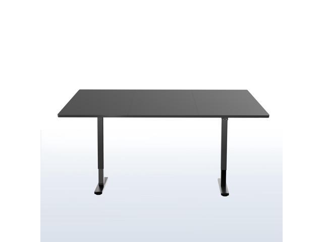 VIVO Electric 71 x 30 Stand Up Desk Workstation, Black Top, Black Frame