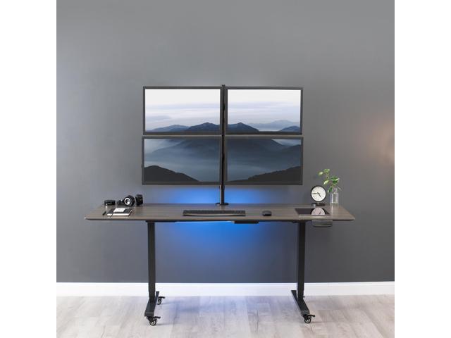 VIVO Quad Monitor Desk Mount Adjustable Stand Heavy Duty for 4 Screens up to 30'