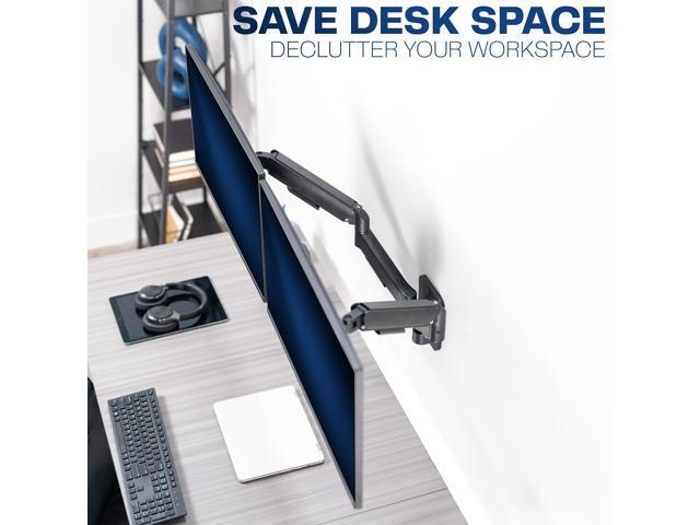 VIVO Mechanical Spring Arm Dual Monitor Wall Mount 17' - 32' Computer Screens