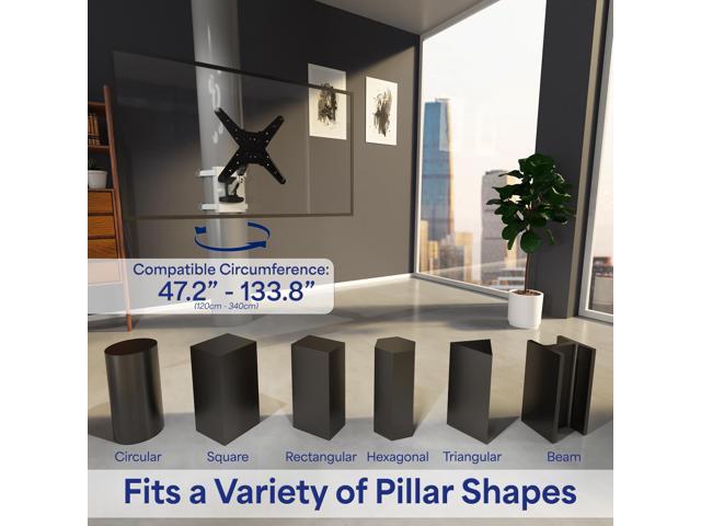 VIVO Height Adjustable Exposed Column Pneumatic Mount for 40 to 70 TV Screen - image 2