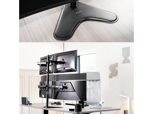 VIVO Quad Monitor Desk Stand Mount FreeStanding Adjustable 4 Screens up to 30'