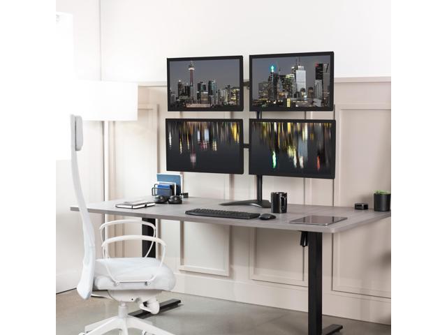 VIVO Quad Monitor Desk Stand Mount FreeStanding Adjustable 4 Screens up to 30'