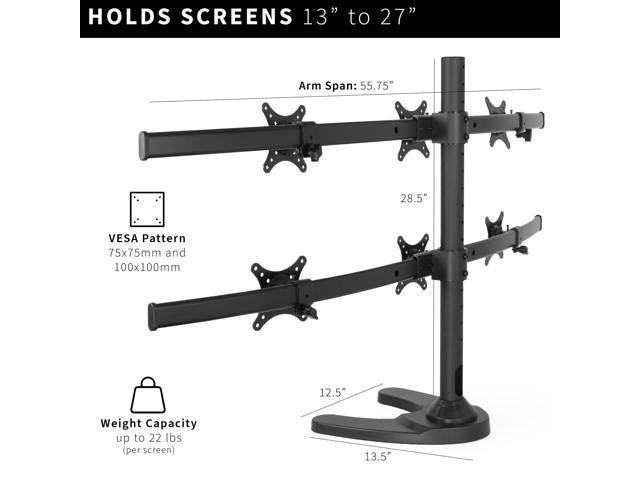 VIVO Hex Computer Monitor Desk Mount Stand, Heavy Duty, 6 Screens up to 27'