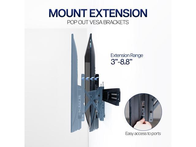 VIVO Pop-Out Video Wall Mounts, Fits 2 TV Screens 37 to 90 inches, 2 Mounts