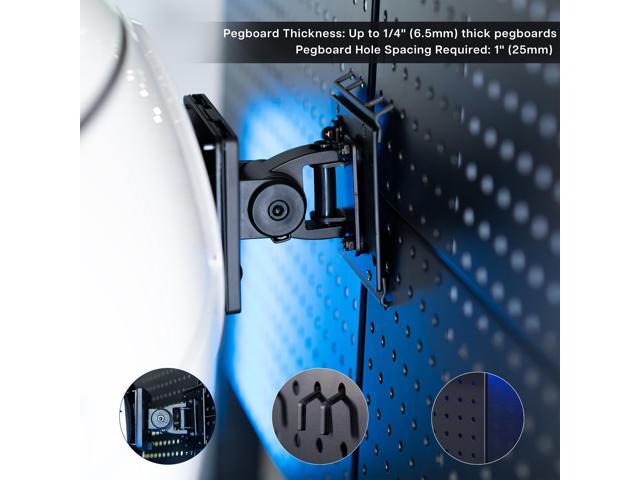 VIVO Single Ultrawide Monitor Pegboard Panel Mount, Fits up to 49' Screens