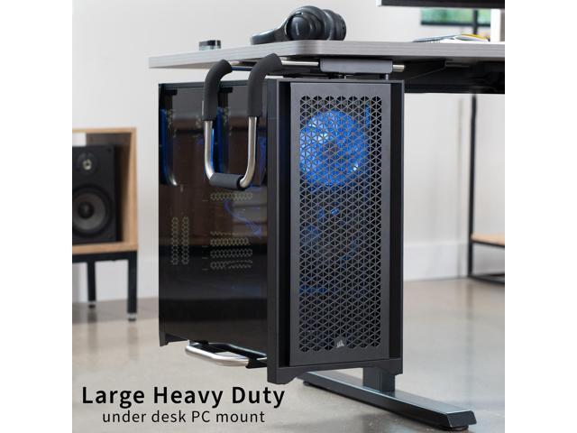 VIVO Large Heavy Duty Adjustable Under-Desk PC Mount, Computer Case Holder