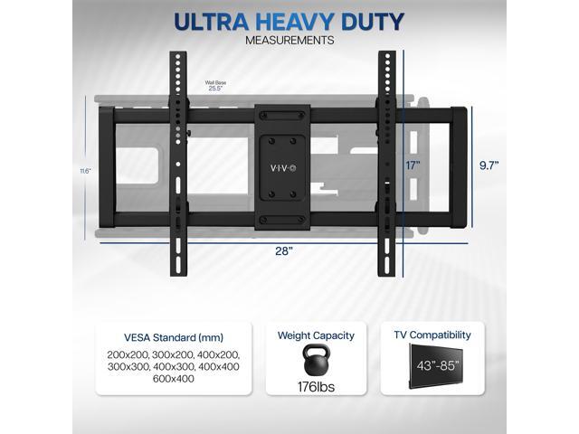 VIVO Heavy Duty Full Motion 43' to 85' TV Wall Mount with Long Extension Arm