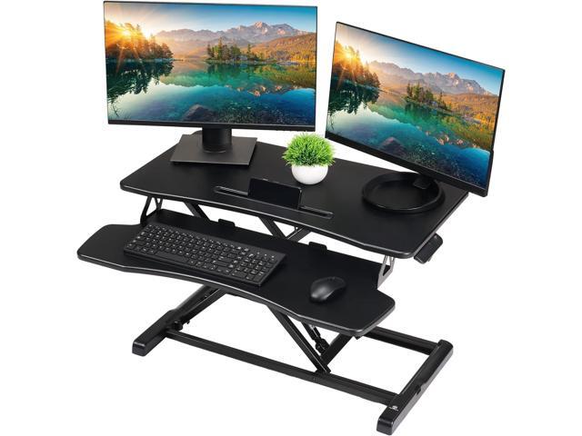 TechOrbits Black Standing 32' Wing Shaped Desktop Converter