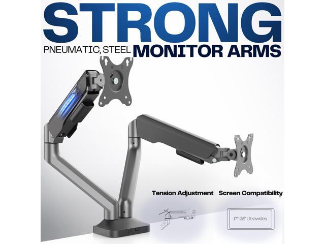 VIVO Pneumatic Arm Dual Ultrawide Monitor Desk Mount, Fits up to 35' Screens