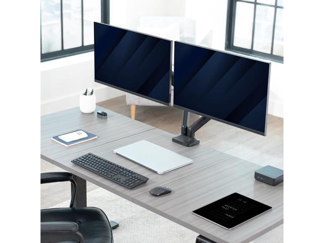 VIVO Pneumatic Arm Dual Ultrawide Monitor Desk Mount, Fits up to 35' Screens