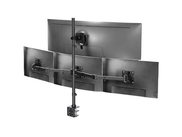 VIVO Quad Computer Monitor Desk Mount, 1 Ultrawide to 49', 3 Standard to 27'