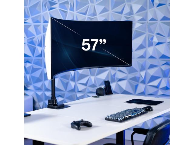 VIVO Single Ultrawide Monitor Desk Mount, Adjustable Stand for Screens up to 57'