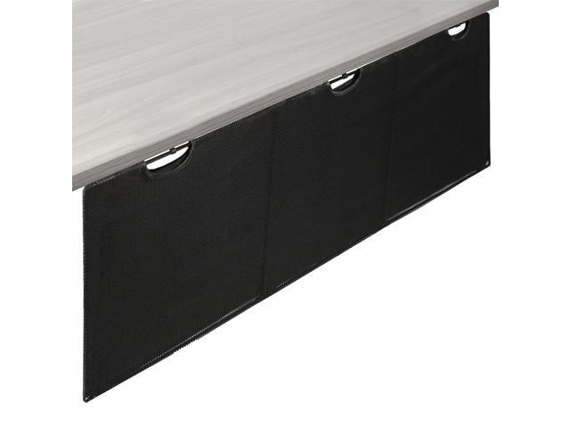 VIVO Black Under Desk Privacy & Cable Management Sleeve Panel 60' Kit