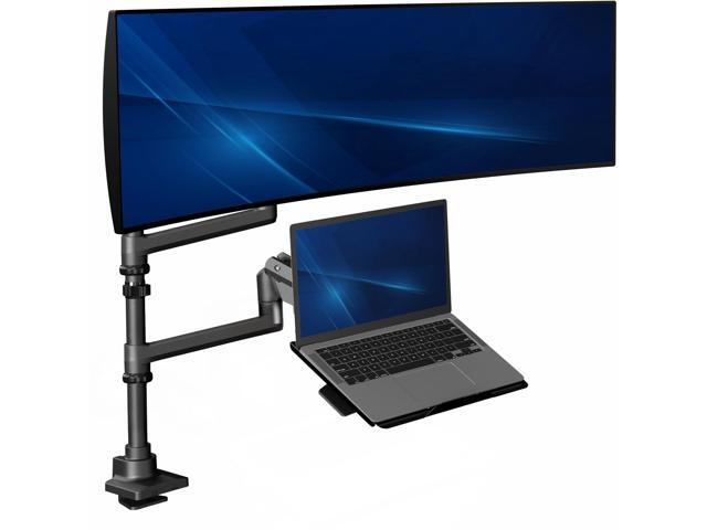 VIVO Pneumatic Arm Ultrawide Monitor and Laptop Desk Mount for Screens up to 49'