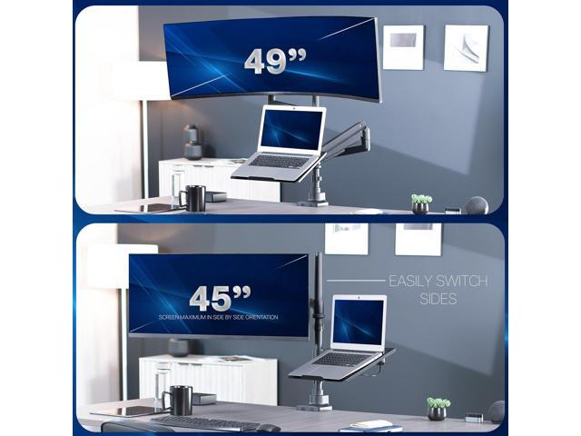 VIVO Pneumatic Arm Ultrawide Monitor and Laptop Desk Mount for Screens up to 49'