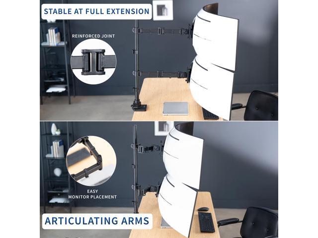 VIVO Dual Ultrawide Monitor Extra Tall Desk Mount for Computer Screens to 49'