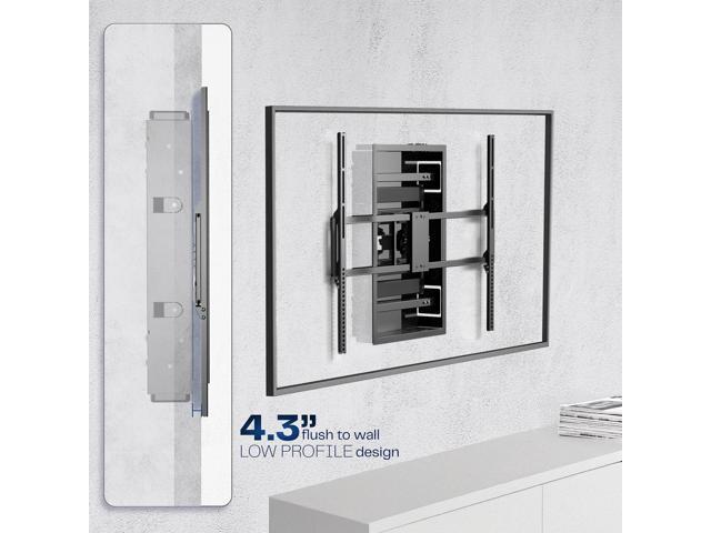 VIVO Premium Recessed In-Wall TV Mount for up to 100' LED LCD Screens, Ultra Low Profile