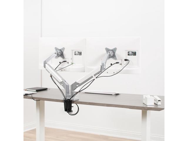 VIVO Aluminum Dual 17' to 32' Monitor Pneumatic Desk Mount Stand