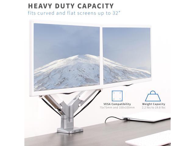 VIVO Aluminum Dual 17' to 32' Monitor Pneumatic Desk Mount Stand