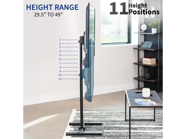 VIVO TV Display 13' to 50' Floor Stand, Height Adjustable Mount for Flat Screen