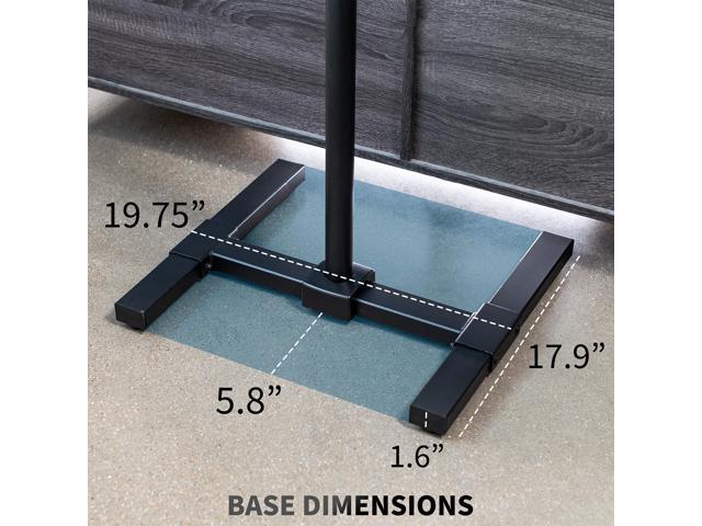 VIVO TV Display 13' to 50' Floor Stand, Height Adjustable Mount for Flat Screen