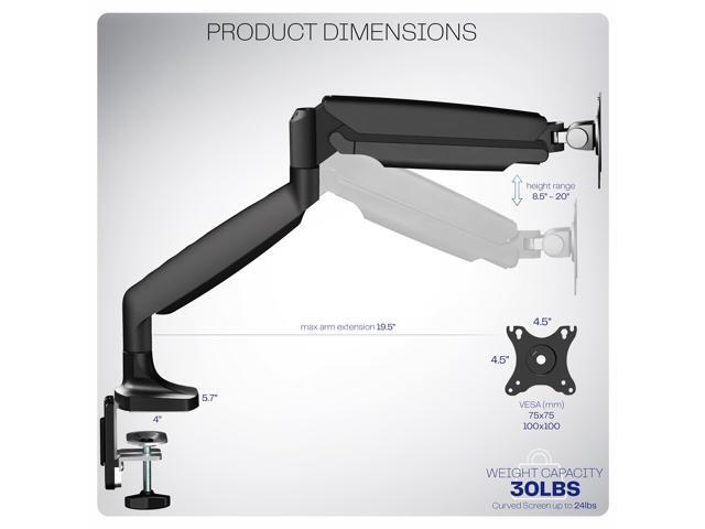 VIVO Single Ultrawide 40' Computer Monitor Desk Mount with Pneumatic Spring Arm