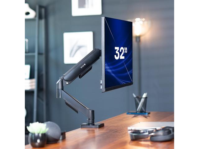 Single Monitor Mechanical Spring Desk Mount Stand, Fits Computer Screens to 32'