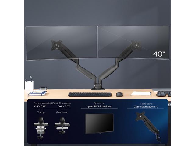 VIVO Dual Ultrawide 40' Computer Monitor Desk Mount with Pneumatic Spring Arms