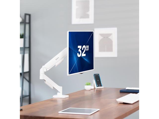 VIVO Single Monitor Mechanical Spring Desk Mount Fits Computer Screens up to 32'