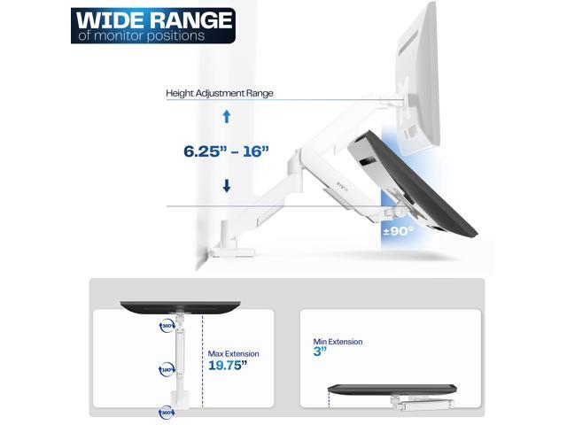 VIVO Single Monitor Mechanical Spring Desk Mount Fits Computer Screens up to 32'