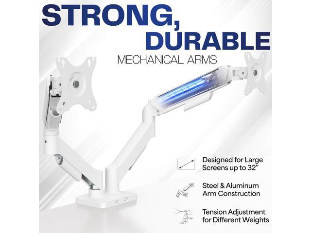VIVO Dual Monitor Mechanical Spring Desk Mount Fits Computer Screens up to 32'