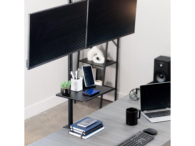 VIVO Clamp-on 14' x 10' Utility Shelf Pole Mount, Fits TV Carts, Stands, & More