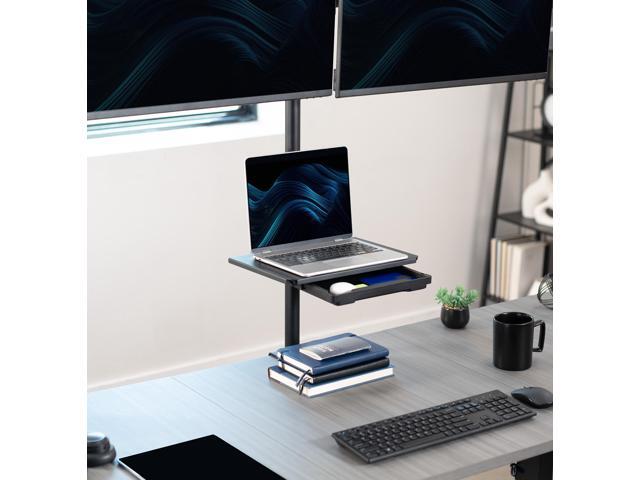 VIVO Clamp-on 14' x 10' Utility Shelf Pole Mount with Storage Drawer