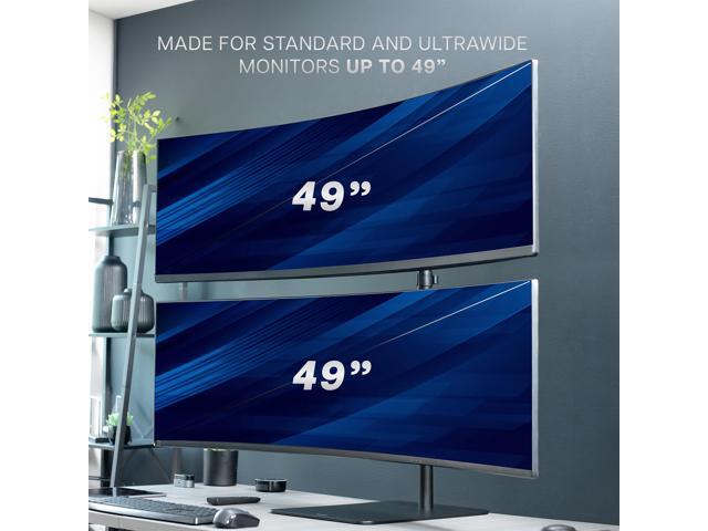 VIVO Dual Ultrawide Monitor Desk Stand, Mount for 2 Computer Screens up to 49'