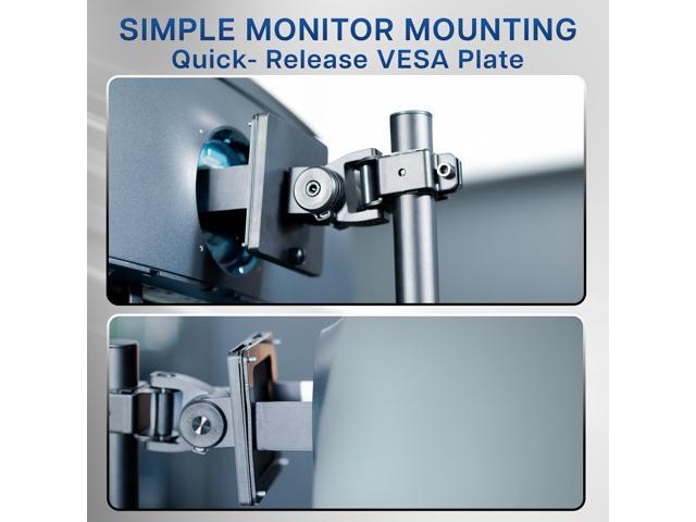VIVO Dual Ultrawide Monitor Desk Stand, Mount for 2 Computer Screens up to 49'