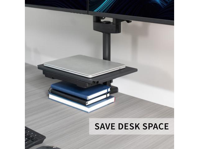 VIVO Clamp-on 14' x 10' Utility Shelf Pole Mount with Storage Drawer