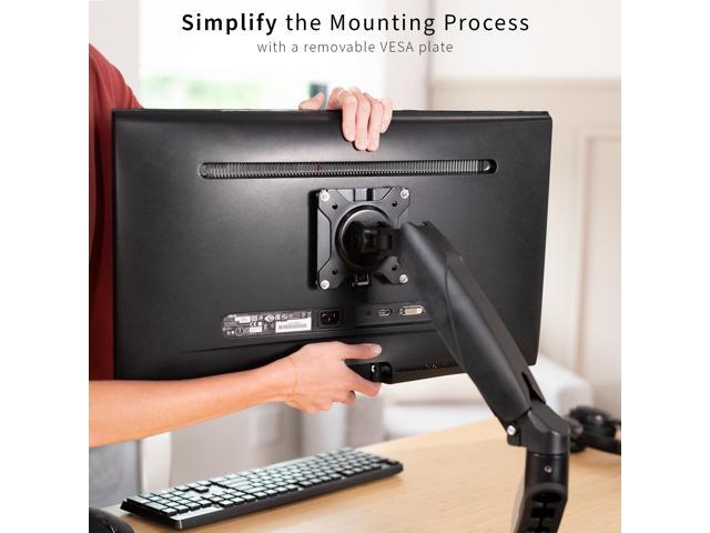 VIVO Black Adapter VESA Bracket Kit and Wall Mount for Monitor, Stand Attachment