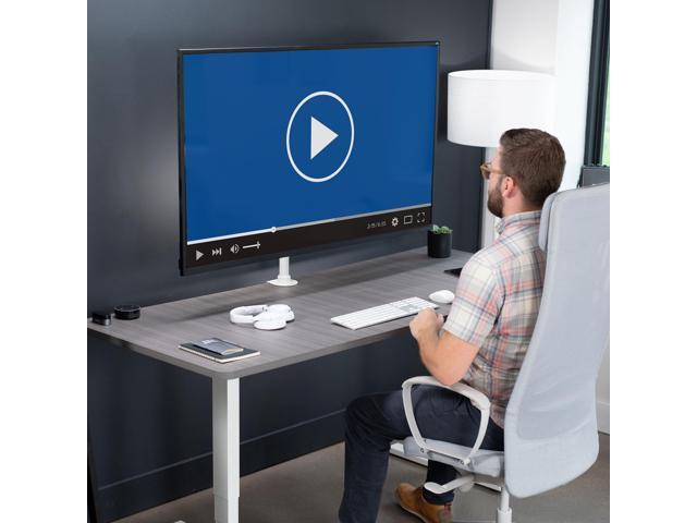 VIVO White Ultrawide Screen TV Desk Mount up to 55' Full Motion Television Stand