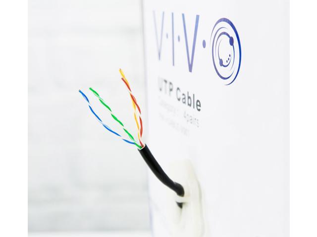 VIVO 500ft bulk Cat5e LAN Ethernet Cable UTP Cat-5e Waterproof Outdoor Burial